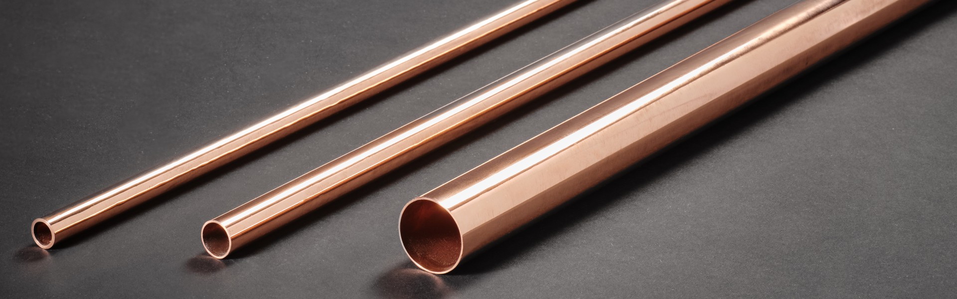 Tubi tondi crudo in barra di rame